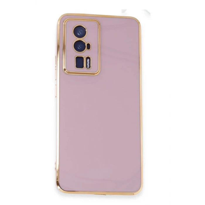 Newface Xiaomi Poco F5 Pro Kılıf Volet Silikon - Mor