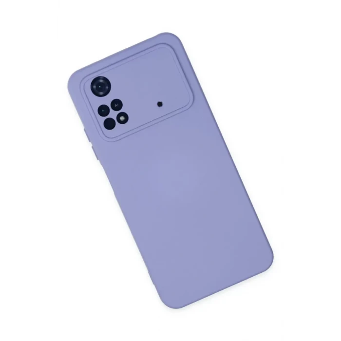 Newface Xiaomi Poco M4 Pro 4G Kılıf Nano içi Kadife Silikon - Lila