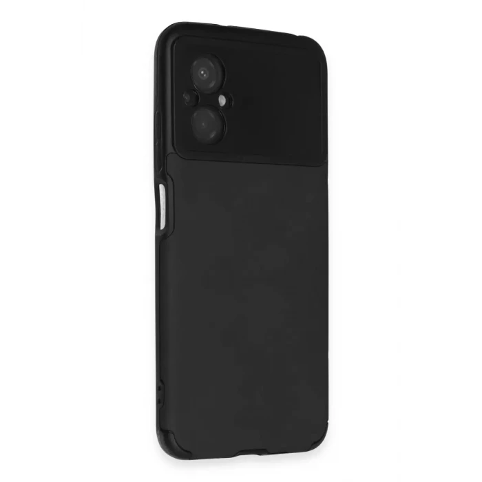 Newface Xiaomi Poco M5 Kılıf Loop Deri Silikon - Siyah