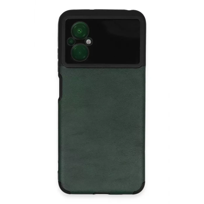 Newface Xiaomi Poco M5 Kılıf Loop Deri Silikon - Yeşil