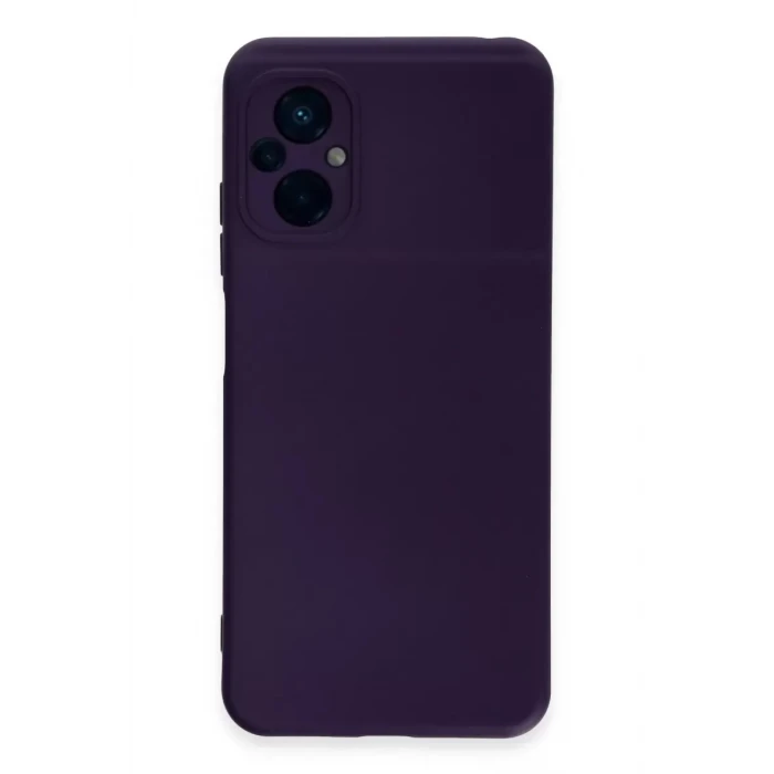Newface Xiaomi Poco M5 Kılıf Nano içi Kadife Silikon - Mor