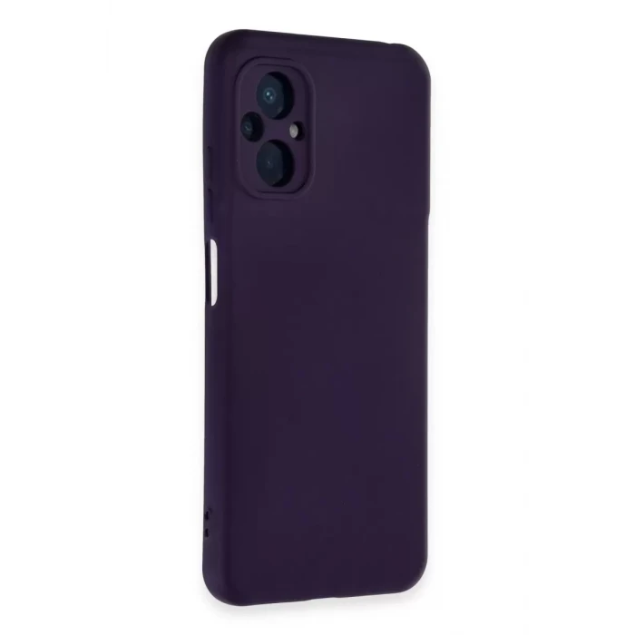 Newface Xiaomi Poco M5 Kılıf Nano içi Kadife Silikon - Mor