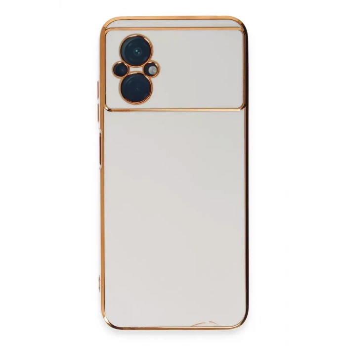 Newface Xiaomi Poco M5 Kılıf Volet Silikon - Beyaz