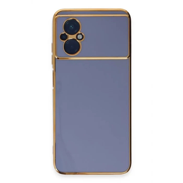 Newface Xiaomi Poco M5 Kılıf Volet Silikon - Mavi