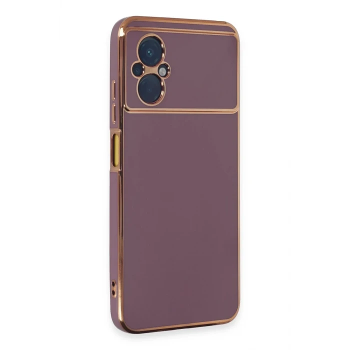 Newface Xiaomi Poco M5 Kılıf Volet Silikon - Mor
