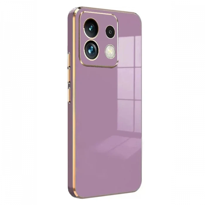 Newface Xiaomi Poco M6 Pro 4G Kılıf Volet Silikon - Mor