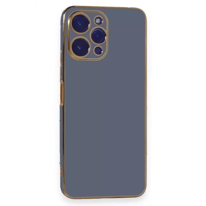 Newface Xiaomi Poco M6 Pro 5G Kılıf Volet Silikon - Mavi