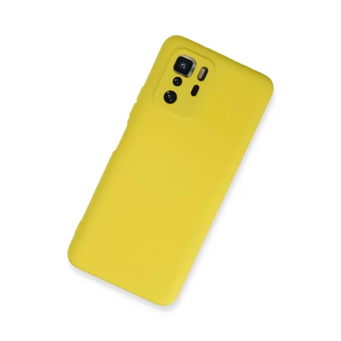 Newface Xiaomi Poco X3 GT Kılıf Nano içi Kadife Silikon - Sarı
