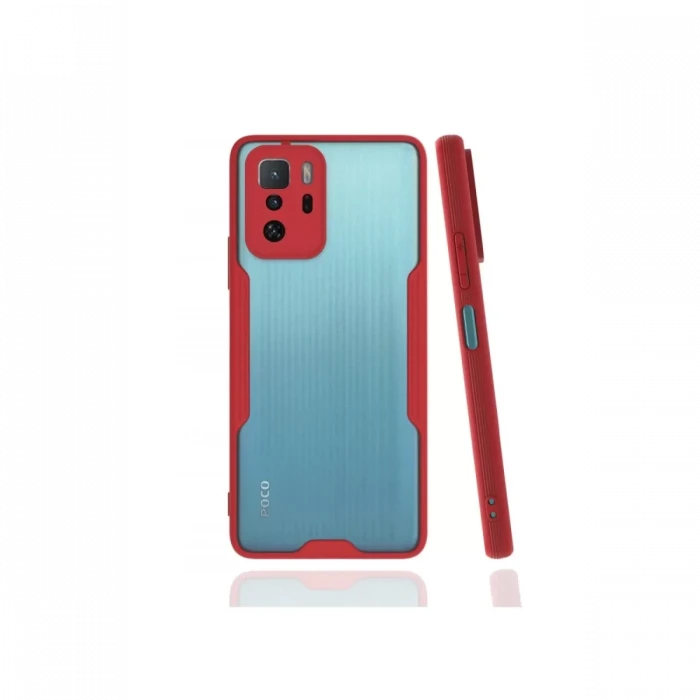Newface Xiaomi Poco X3 GT Kılıf Platin Silikon - Kırmızı
