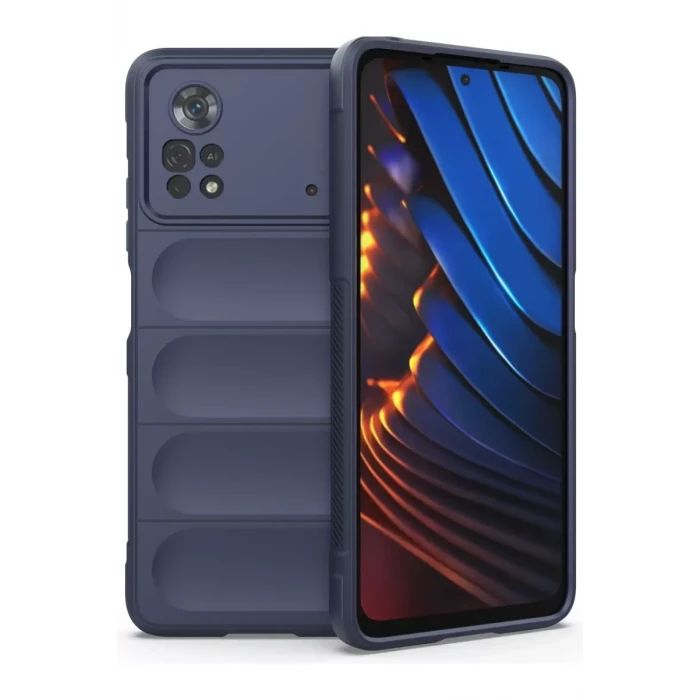 Newface Xiaomi Poco X4 Pro 5G Kılıf Optimum Silikon - Lacivert