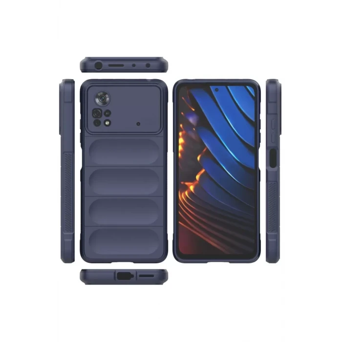 Newface Xiaomi Poco X4 Pro 5G Kılıf Optimum Silikon - Lacivert