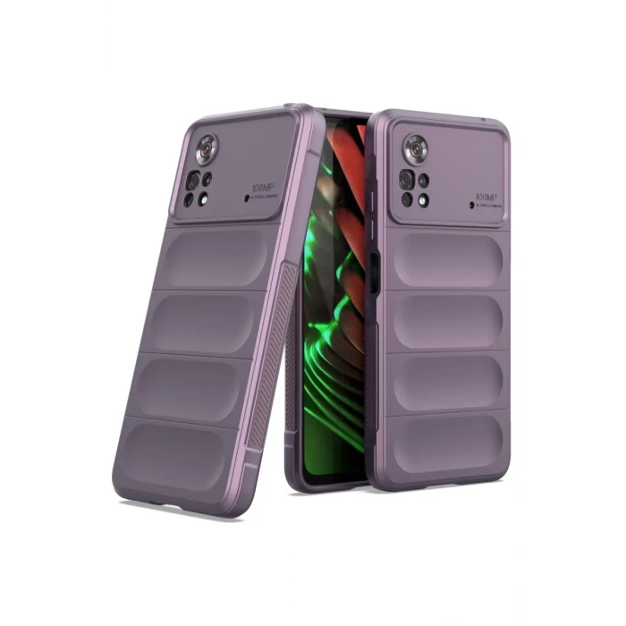 Newface Xiaomi Poco X4 Pro 5G Kılıf Optimum Silikon - Mor