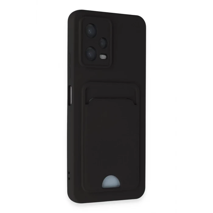 Newface Xiaomi Poco X5 5G Kılıf Kelvin Kartvizitli Silikon - Siyah