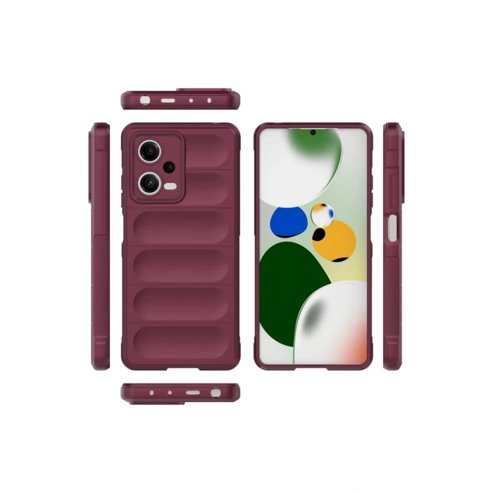 Newface Xiaomi Poco X5 5G Kılıf Optimum Silikon - Bordo
