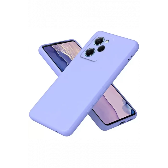 Newface Xiaomi Poco X5 Pro 5G Nano içi Kadife Silikon - Lila