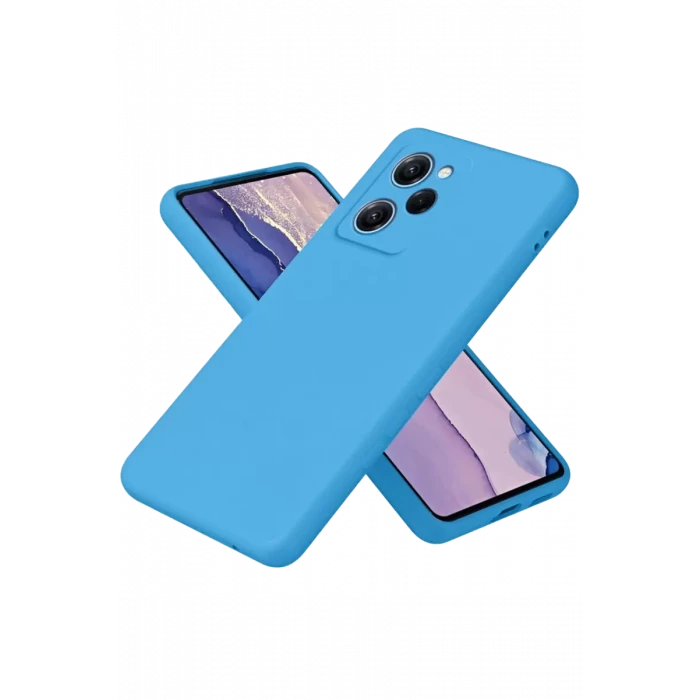 Newface Xiaomi Poco X5 Pro 5G Nano içi Kadife Silikon - Mavi