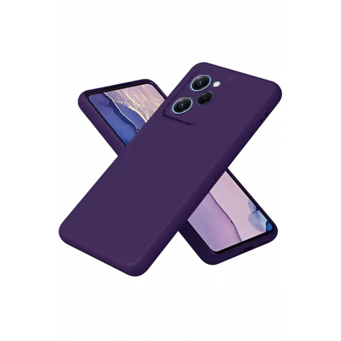 Newface Xiaomi Poco X5 Pro 5G Nano içi Kadife Silikon - Mor