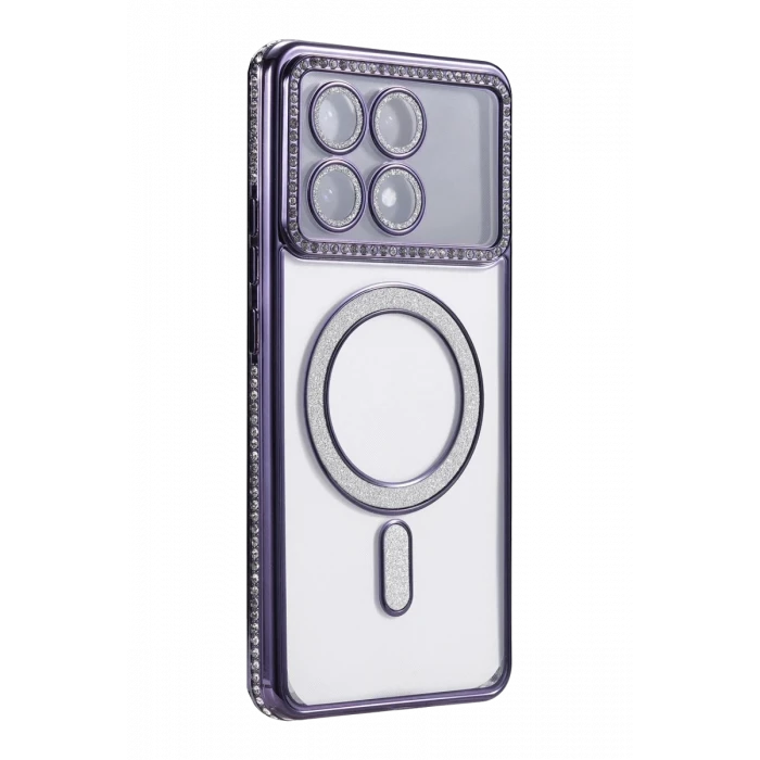 Newface Xiaomi Poco X6 Pro Joke Simli Magneticsafe Kılıf - Derin Mor