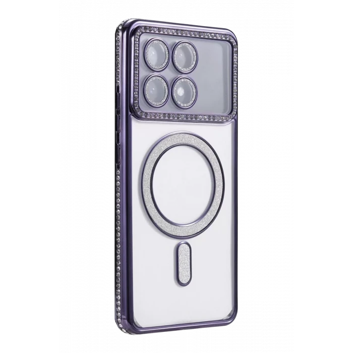 Newface Xiaomi Poco X6 Pro Joke Simli Magneticsafe Kılıf - Derin Mor
