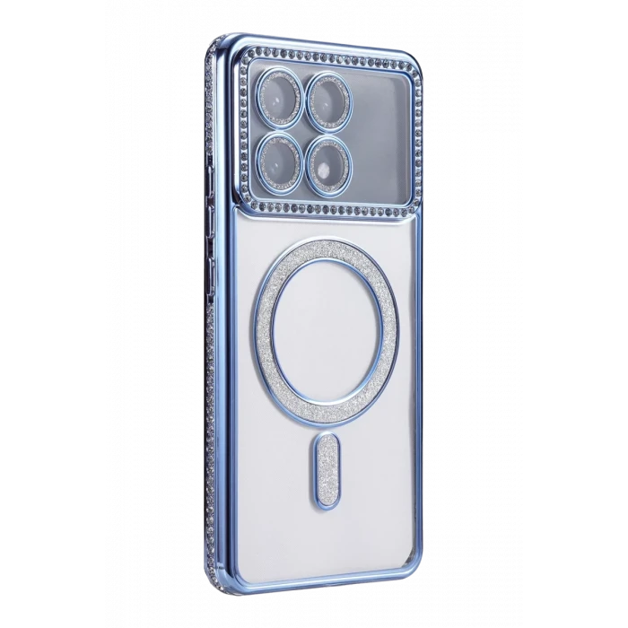 Newface Xiaomi Poco X6 Pro Joke Simli Magneticsafe Kılıf - Mavi