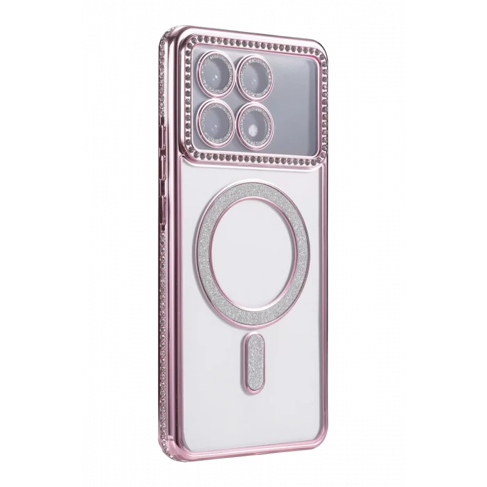 Newface Xiaomi Poco X6 Pro Joke Simli Magneticsafe Kılıf - Pembe