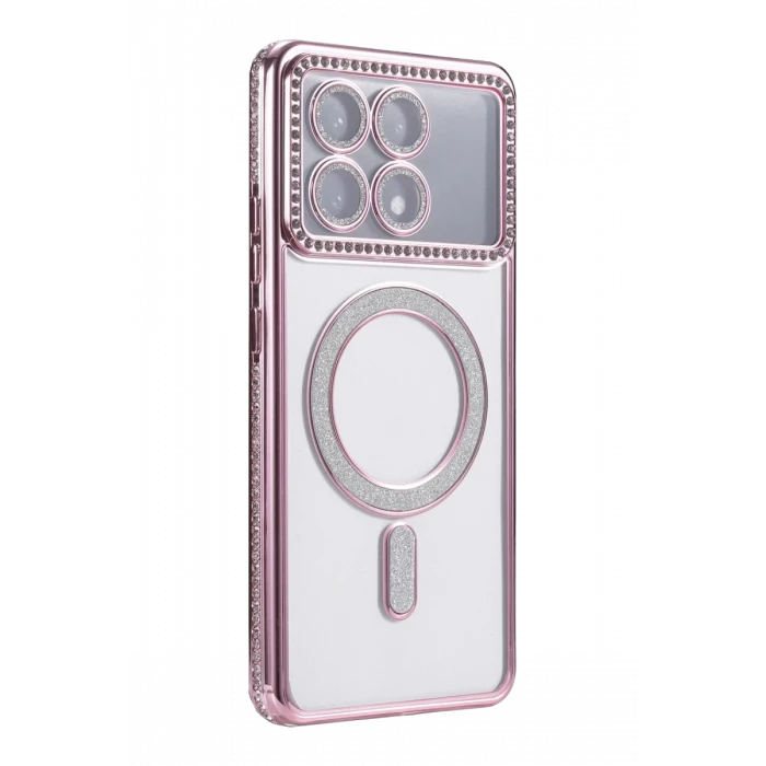 Newface Xiaomi Poco X6 Pro Joke Simli Magneticsafe Kılıf - Pembe