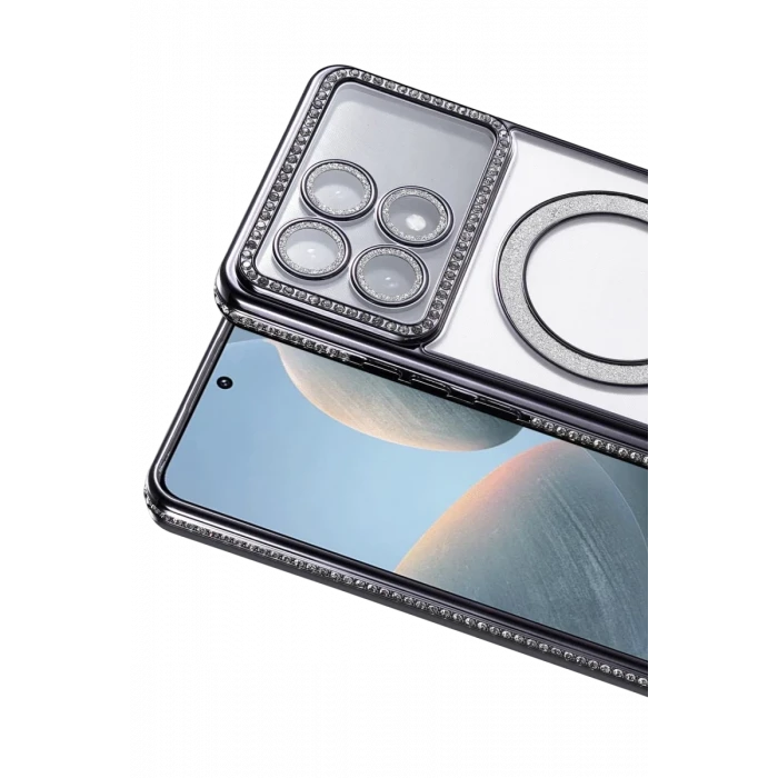 Newface Xiaomi Poco X6 Pro Joke Simli Magneticsafe Kılıf - Siyah