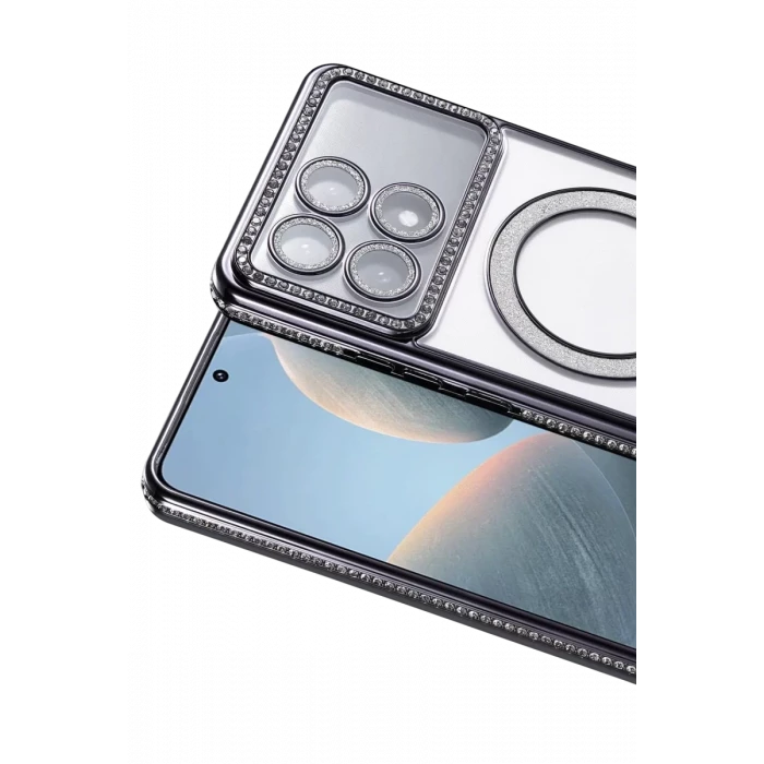 Newface Xiaomi Poco X6 Pro Joke Simli Magneticsafe Kılıf - Siyah