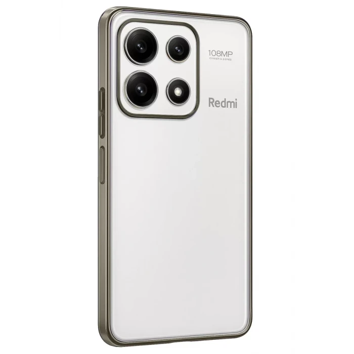 Newface Xiaomi Poco X6 Pro Kılıf Razer Lensli Silikon - Gold