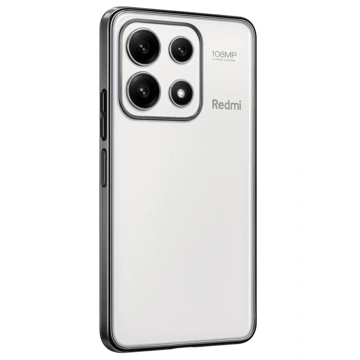 Newface Xiaomi Poco X6 Pro Kılıf Razer Lensli Silikon - Gümüş