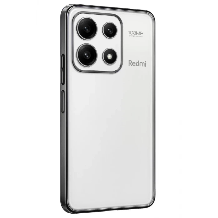 Newface Xiaomi Poco X6 Pro Kılıf Razer Lensli Silikon - Gümüş