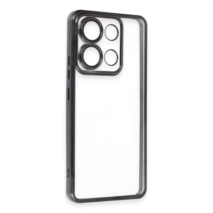 Newface Xiaomi Poco X6 Pro Kılıf Razer Lensli Silikon - Siyah