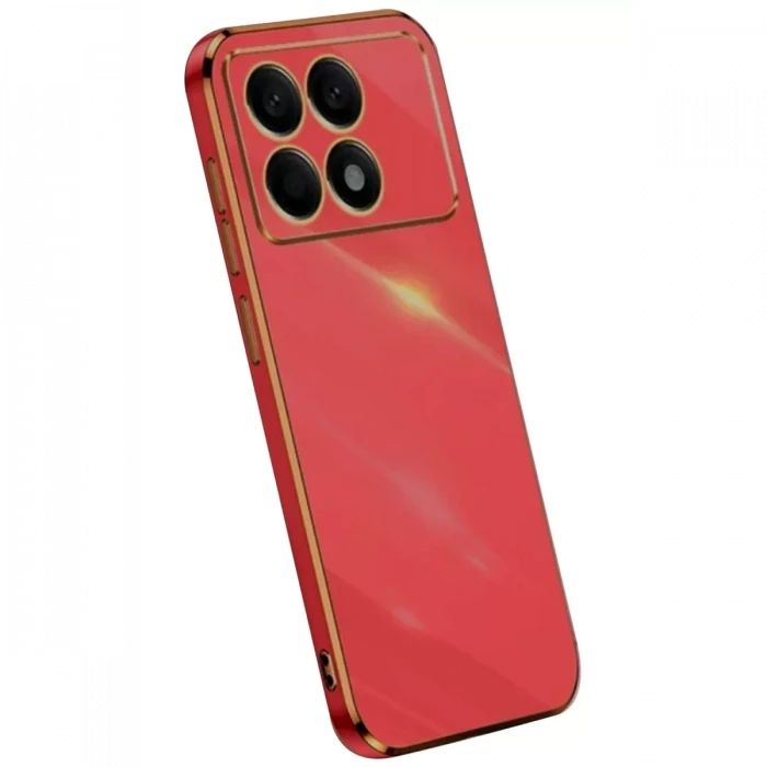 Newface Xiaomi Poco X6 Pro Kılıf Volet Silikon - Kırmızı