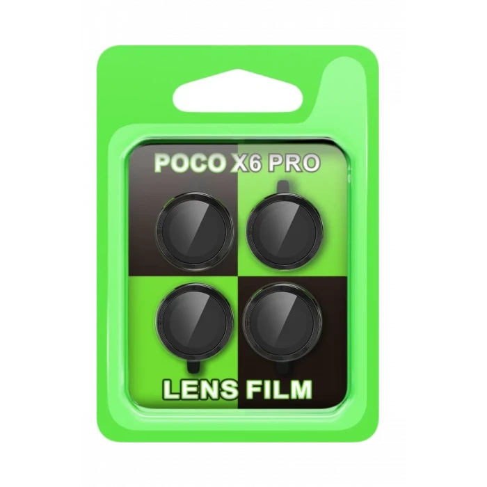 Newface Xiaomi Poco X6 Pro Raze Metal Kamera Lens - Siyah