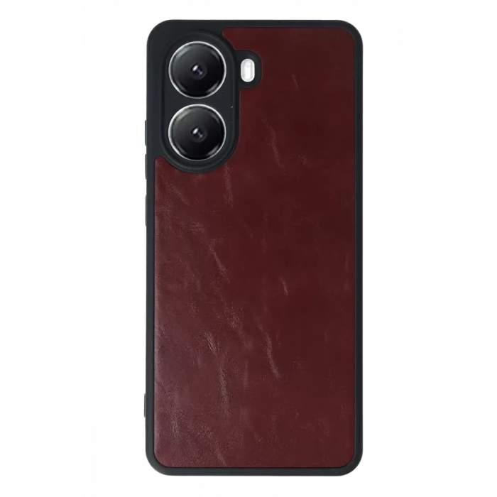 Newface Xiaomi Poco X7 Pro Kılıf Aras Deri Kapak - Bordo