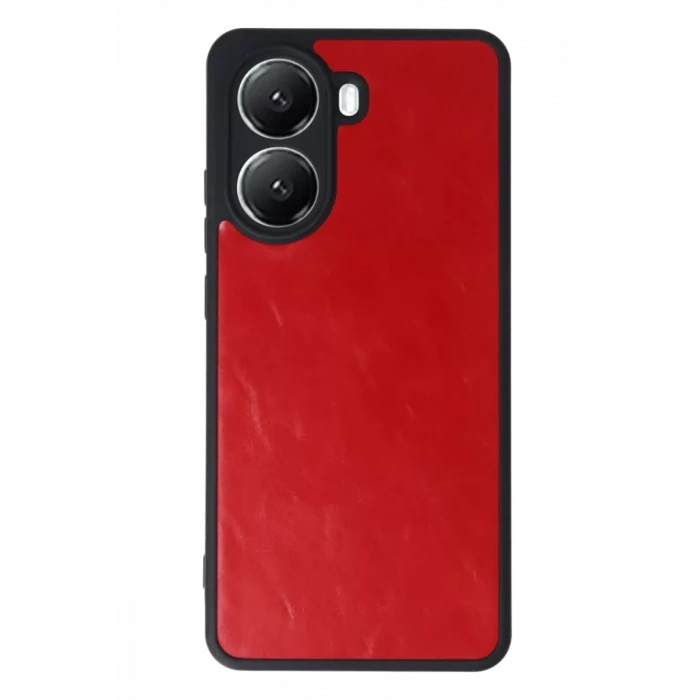 Newface Xiaomi Poco X7 Pro Kılıf Aras Deri Kapak - Kırmızı