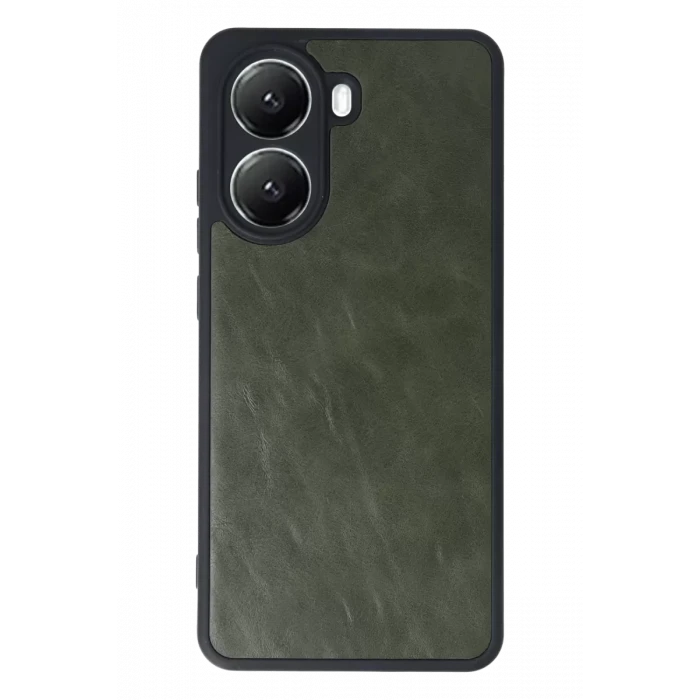 Newface Xiaomi Poco X7 Pro Kılıf Aras Deri Kapak - Koyu Yeşil