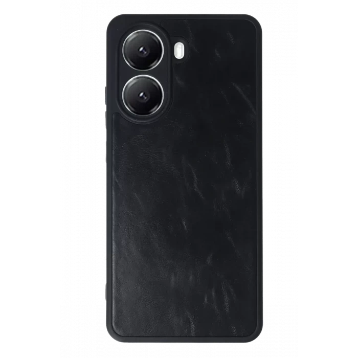 Newface Xiaomi Poco X7 Pro Kılıf Aras Deri Kapak - Siyah