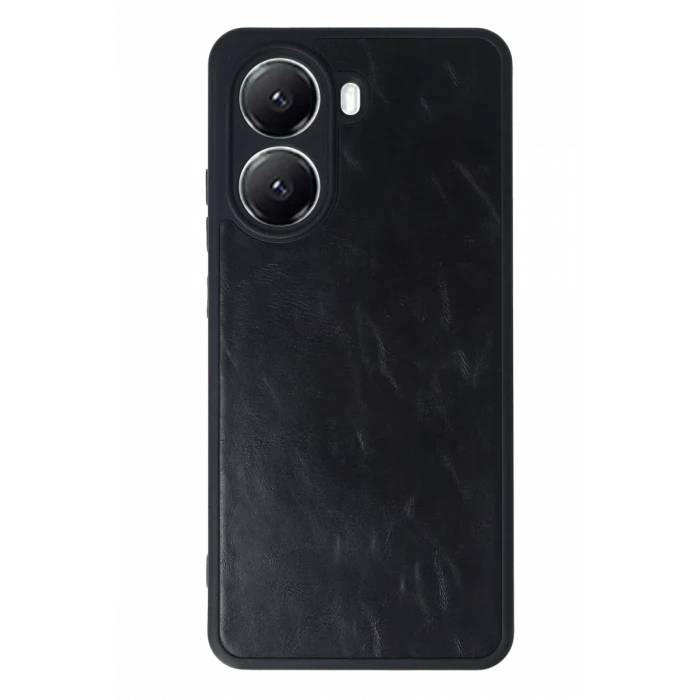 Newface Xiaomi Poco X7 Pro Kılıf Aras Deri Kapak - Siyah