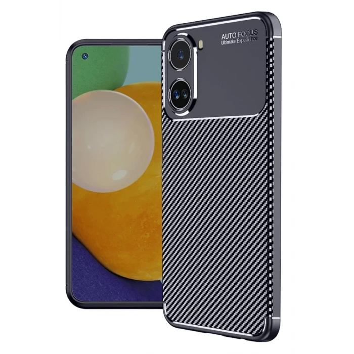 Newface Xiaomi Poco X7 Pro Kılıf Auto Focus Karbon Kapak - Lacivert