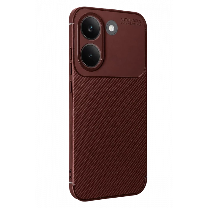 Newface Xiaomi Poco X8 Pro Auto Focus Karbon Kapak - Bordo