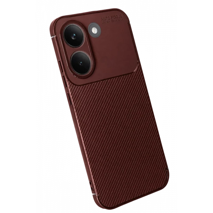 Newface Xiaomi Poco X8 Pro Auto Focus Karbon Kapak - Bordo