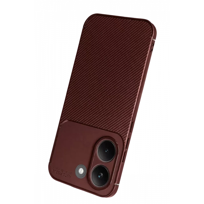 Newface Xiaomi Poco X8 Pro Auto Focus Karbon Kapak - Bordo