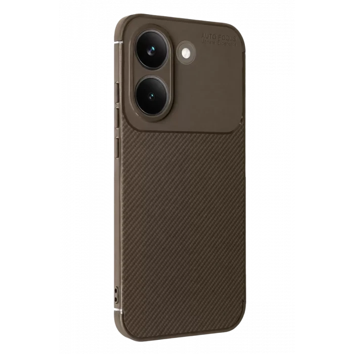 Newface Xiaomi Poco X8 Pro Auto Focus Karbon Kapak - Kahverengi