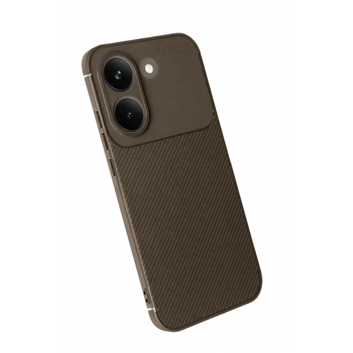 Newface Xiaomi Poco X8 Pro Auto Focus Karbon Kapak - Kahverengi