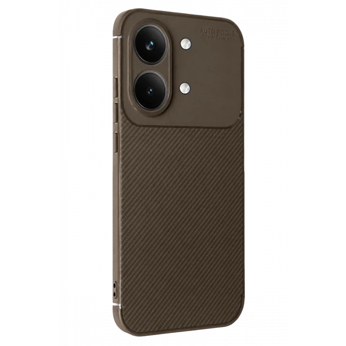 Newface Xiaomi Poco X8 Pro Max Auto Focus Karbon Kapak - Kahverengi