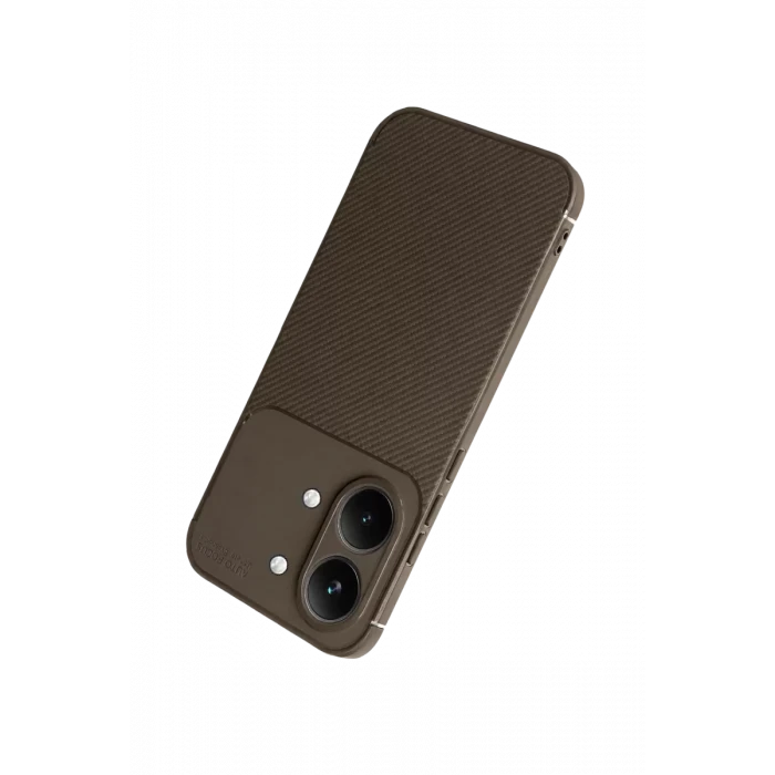 Newface Xiaomi Poco X8 Pro Max Auto Focus Karbon Kapak - Kahverengi