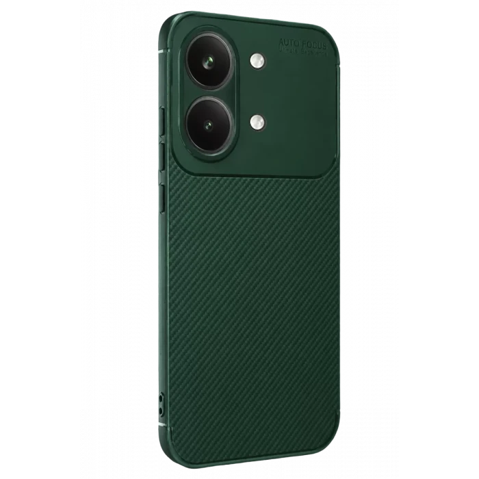 Newface Xiaomi Poco X8 Pro Max Auto Focus Karbon Kapak - Koyu Yeşil