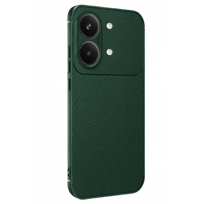 Newface Xiaomi Poco X8 Pro Max Auto Focus Karbon Kapak - Koyu Yeşil