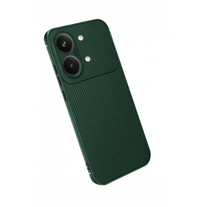 Newface Xiaomi Poco X8 Pro Max Auto Focus Karbon Kapak - Koyu Yeşil